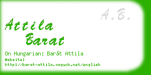 attila barat business card